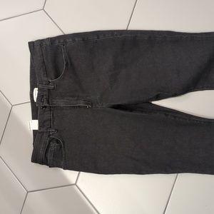 Good American Good Petite Skinny Jeans Black Denim Size 14